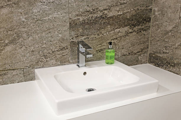 istock Top wash basin in a modern bathroom 1272540933