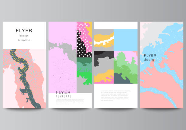 istock Vector layout of flyer, banner design templates for website advertising design, vertical flyer design, website decoration. Japanese pattern template. Landscape background decoration in Asian style. 1272541552