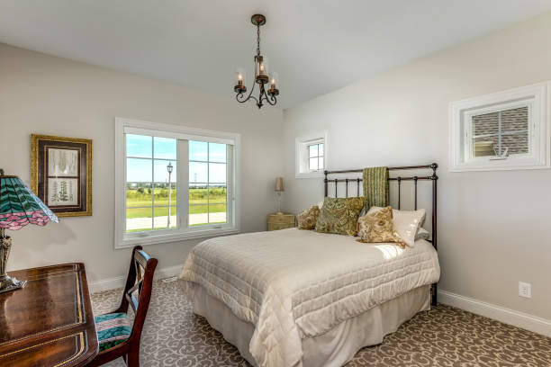 istock Beautiful windows and lighting in this lovely bedroom 1272543145