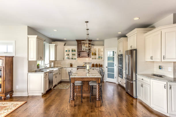 istock Gorgeous new kitchen designed for hosting dinner parties 1272543161