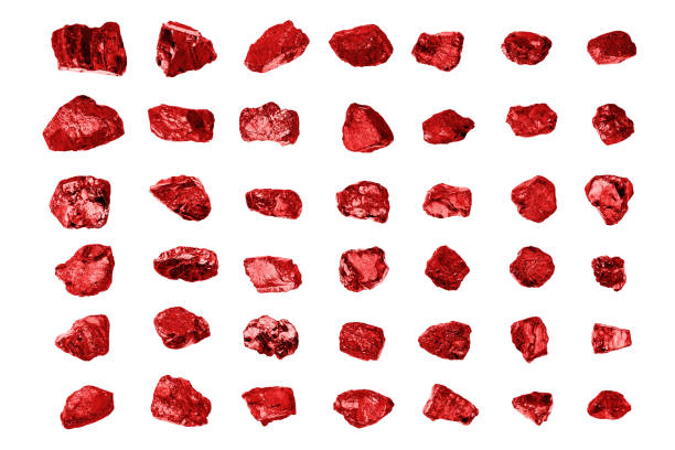 Red gem stones white background isolated closeup, ruby gemstones set, raw shiny garnet collection, rough natural rocks nuggets texture, precious brilliant crystals, mineral samples, jewelry production Red gem stones white background isolated closeup, ruby gemstones set, raw shiny garnet collection, rough natural rocks nuggets texture, precious brilliant crystals, mineral samples, jewelry production garnet stock pictures, royalty-free photos & images