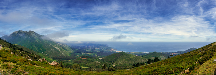 Coast panoramic view from El Fito