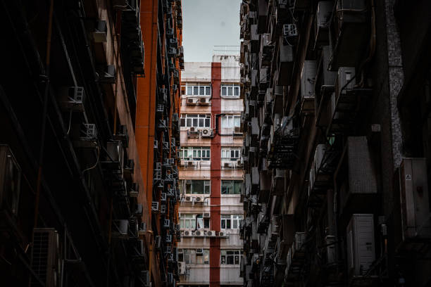 Back alley in factory area