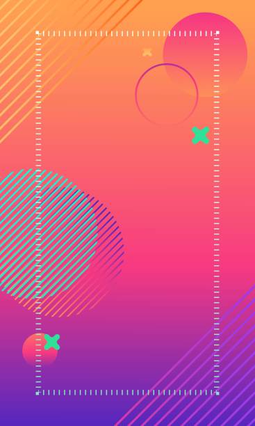istock Background with a liquid shape design, gradient of purple, pink, orange color 1272562598