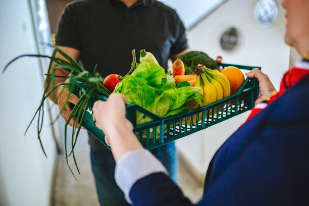 istock Home delivery groceries 1272563729