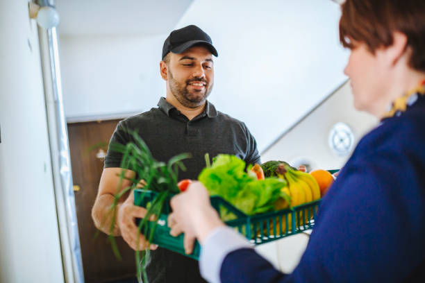 istock Home delivery groceries 1272563822