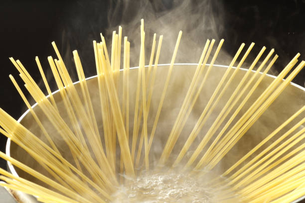 istock Close-up of boiled pasta 1272571910