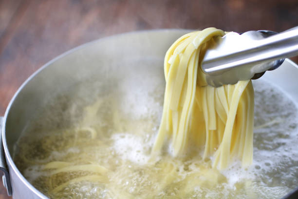 istock Close-up of boiled pasta 1272571912