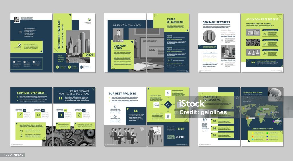 Brochure Creative Design Multipurpose Template Include Cover Back And ...