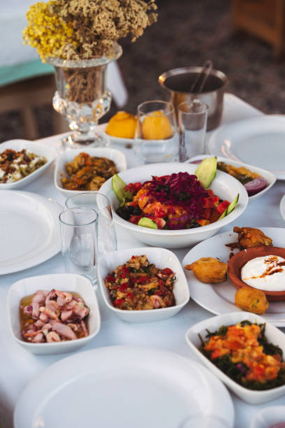 istock Turkish and Greek Traditional Dinning Table with Special Alcohol Drink Raki 1272579076