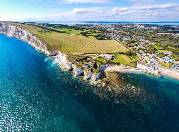 istock Aerial panoramic view of Isle of WIght, UK 1272581821