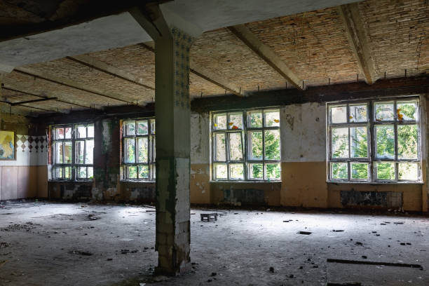 istock Abandoned manor house interior of dining room 1272584291