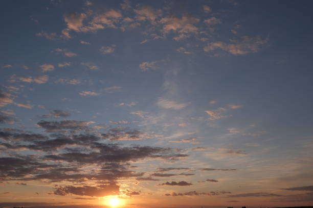 istock Beautiful sky with cloud before sunset. Pastel tone of evening sky. 1272589269