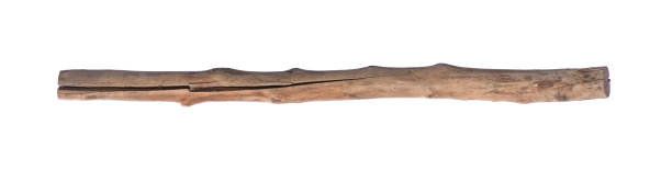 istock old wooden stick isolated on white background 1272589549