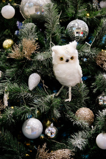 istock Beautiful christmas tree with vintage decorations 1272589827
