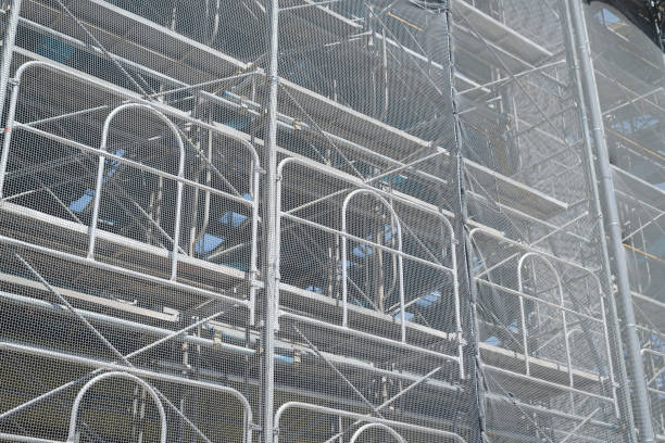 istock Image of construction site with scaffolding 1272597063