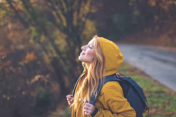 istock Joyful woman in nature 1272598793
