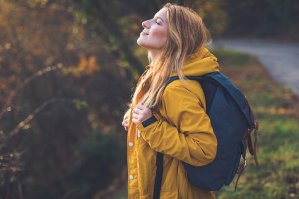 istock Joyful woman in nature 1272599481