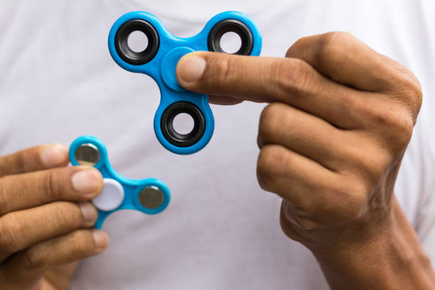 istock Close-up shot of a blue spinner. 1272599753