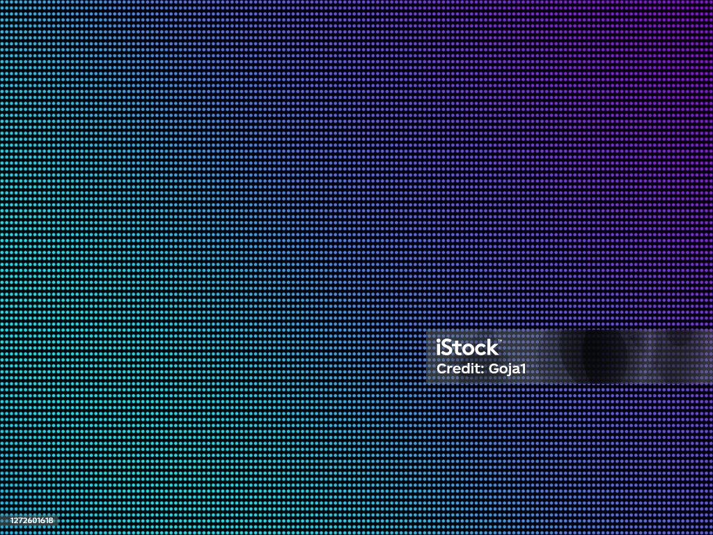 Led Video Wall Screen Texture Background Blue And Purple Color Light Diode  Dot Grid Tv Panel Lcd Display With Pixels Pattern Television Digital  Monitor Stock Photo - Download Image Now - iStock