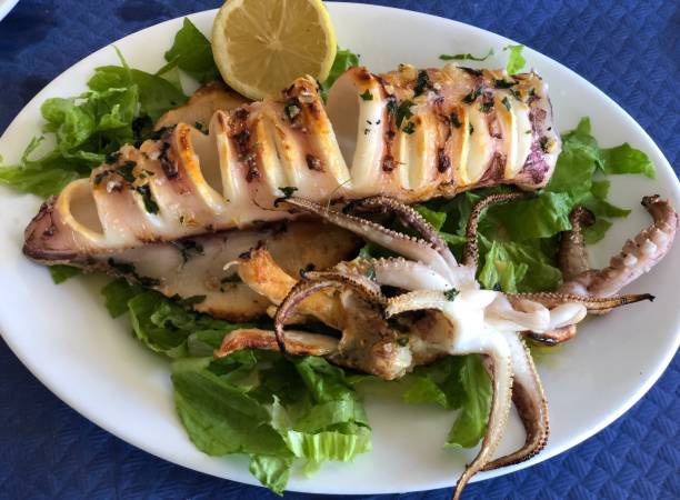 istock Grilled Greek Calamari 1272601702