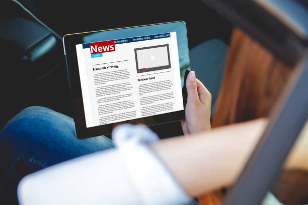 istock Young woman with tablet in hand 1272608293