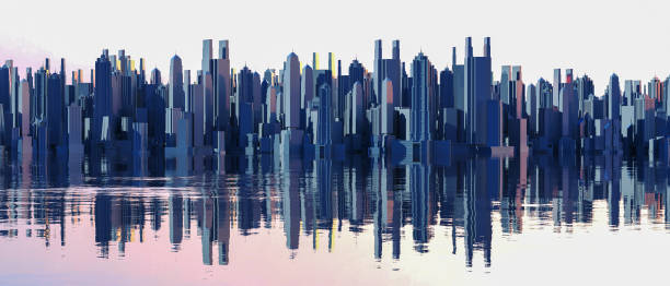 istock cityscape skyscrapers concept background(3d rendering) 1272608475