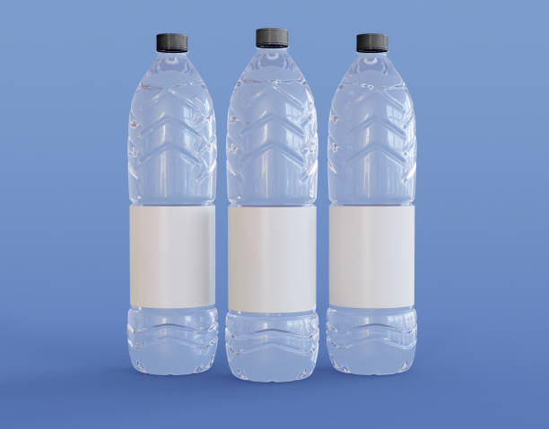 istock 3D Illustration. Water bottles mockup. 1272611104