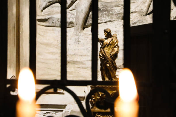 istock Sculpture in a Roman church 1272615465