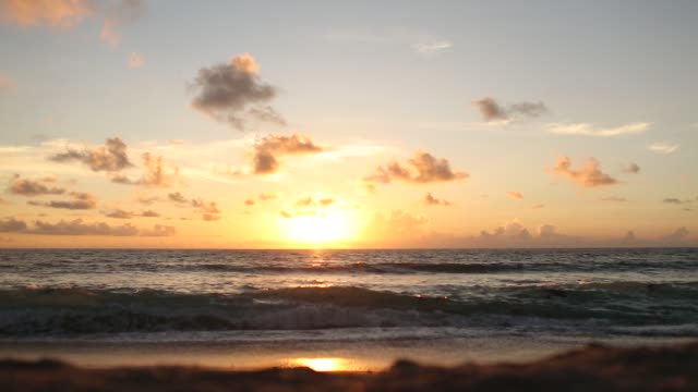 The peaceful seashore of Palm Beach, Florida at Sunrise on 9/15/2020.