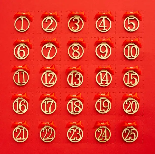 Photo of Advent calendar with dates