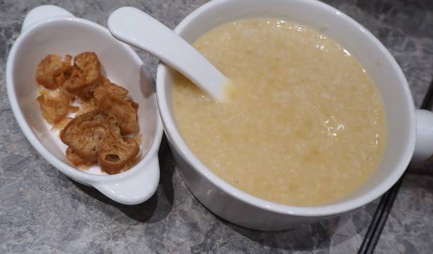 istock Porridge with sliced fried dough stick 1272621568