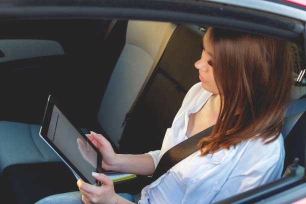 istock Young woman with tablet in hand 1272627346