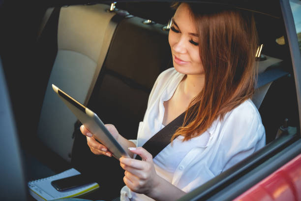 istock Young woman with tablet in hand 1272627379