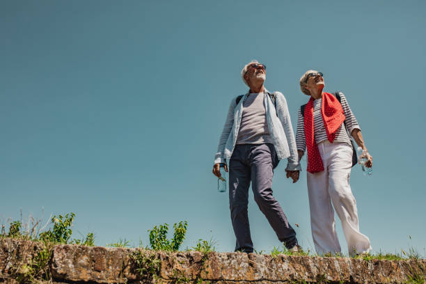 istock Senior backpackers traveling 1272641372