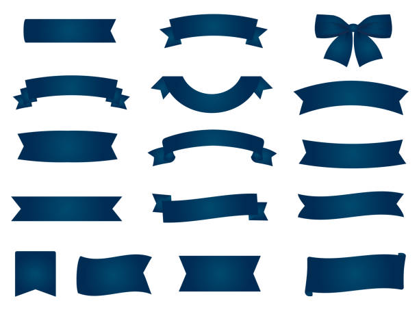 1,000+ Navy Blue Ribbon Stock Illustrations, Royalty-Free Vector Graphics &  Clip Art - iStock