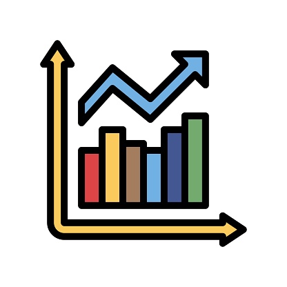 Graph Symbol Low Administrative Related Graph Level With Arrow Low Or High Graph Explain ...