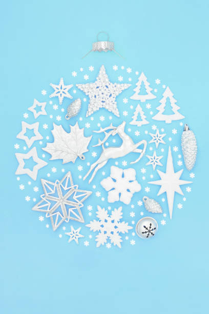 istock Abstract Round Bauble Christmas Decoration 1272648355