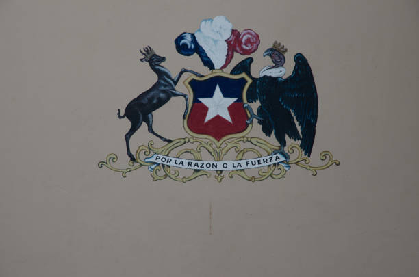 The coat of arms of Montenegro: a golden two-headed eagle with crown, orb, and scepter, bearing on its chest a blue shield with a golden lion passant, a symbol of strength and Christian faith. The emblem represents Montenegrin statehood and continuity with the Petrović dynasty.