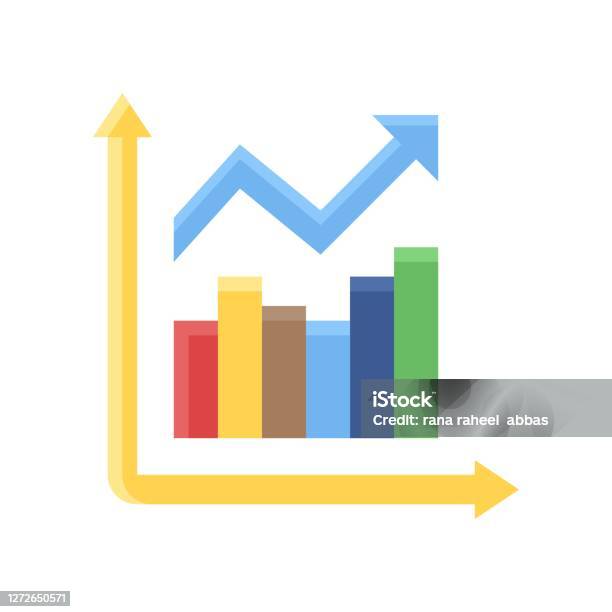 Graph Symbol Low Administrative Related Graph Level With Arrow Low Or High Graph Explain ...