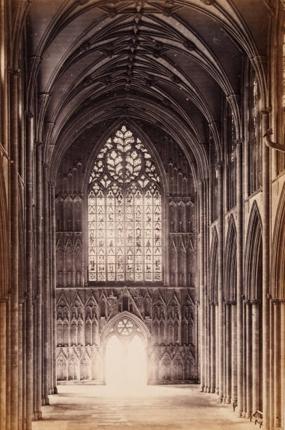 istock York Minster medieval stained glass window, 19th Century 1272671735