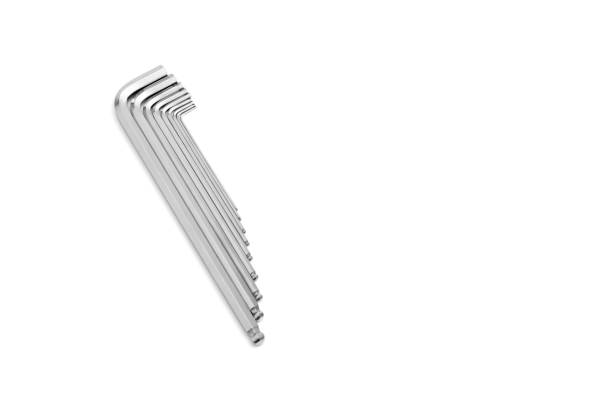 istock Set of long hex keys on a white background, isolate. 1272673336