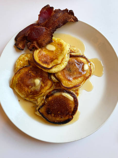 istock Buttermilk Pancakes with Butter, Maple Syrup and Bacon 1272675097