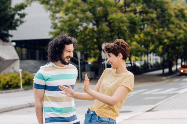 istock Girl having fun with her boyfriend on vacation 1272675581