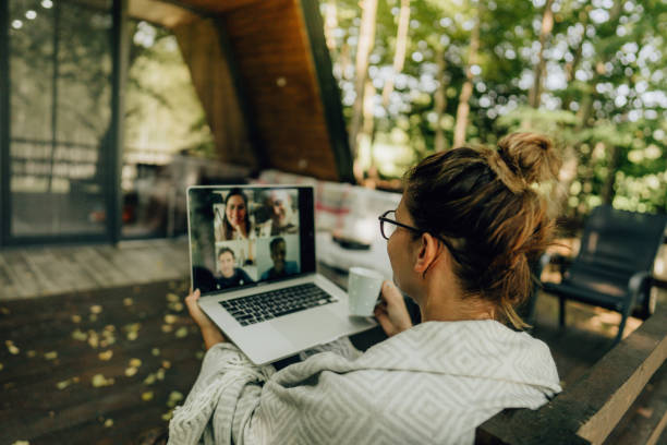 istock Bonding with loved ones over video calls 1272678015
