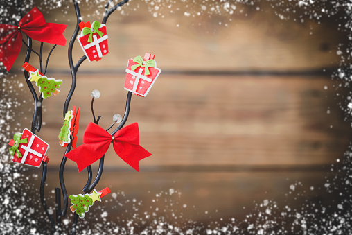 christmas trees and christmas decorations