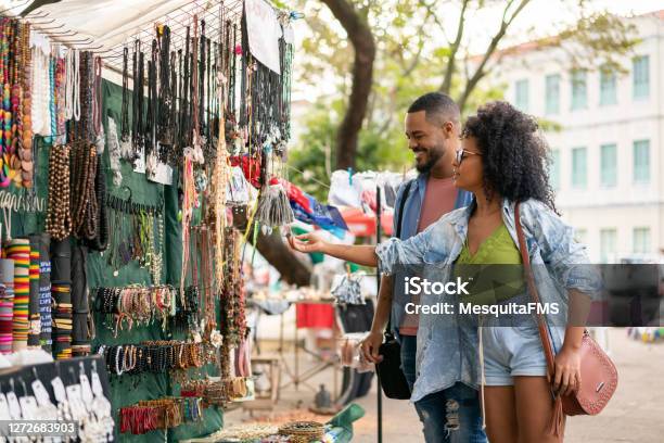 Handicraft Market In Olinda Pernambuco Stock Photo - Download Image Now - Market - Retail Space, Outdoors, Shopping