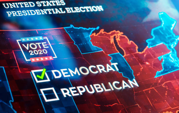 istock Vote for democratic party. 2020 Election 1272686125