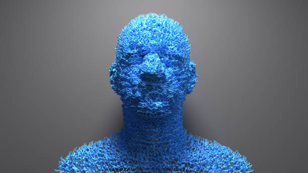 istock Facial recognition from DNA, identification or verification of unidentified biological material against facial images with known identity 1272686845