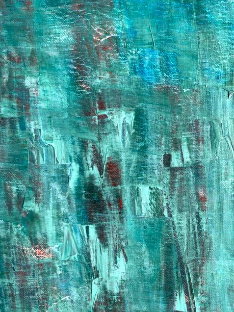 istock Turquoise Abstract Acrylic Painted Background 1272692070